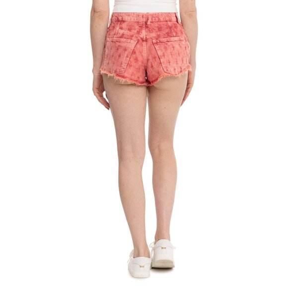 NEW Free People Mixed Emotions Hi-Lo women Shorts pink 253 - Picture 7 of 7